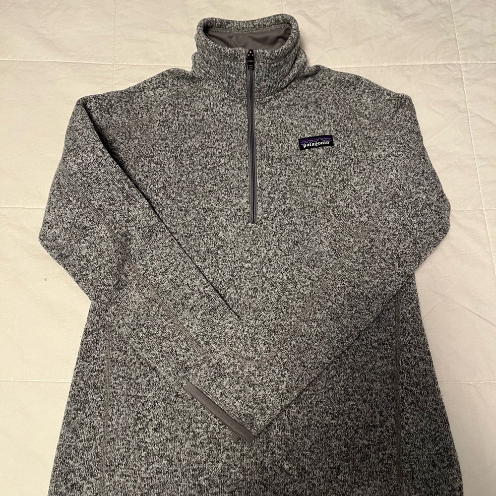Patagonia Gray Zip Up Sweater size M